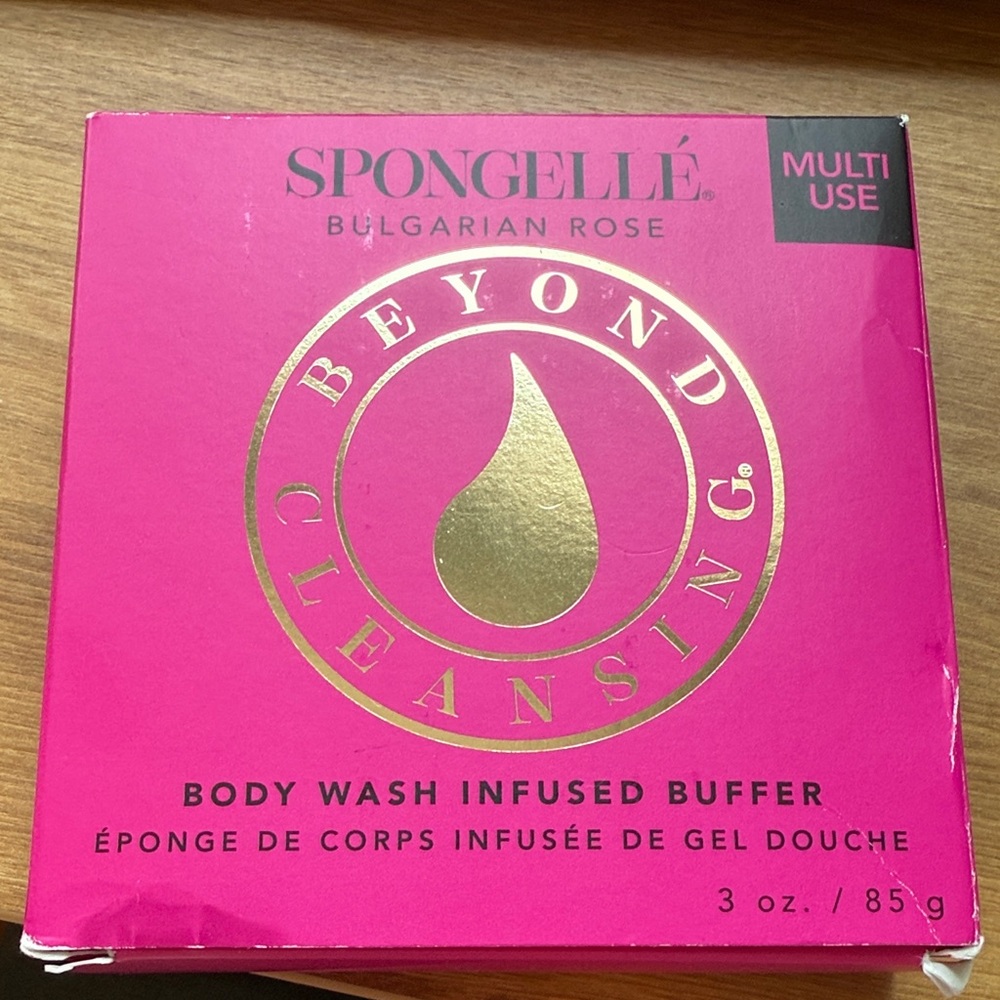 Spongelle Bulgarian Rose Beyond Cleansing Body Wash Infused Buffer 3oz Multi-Use